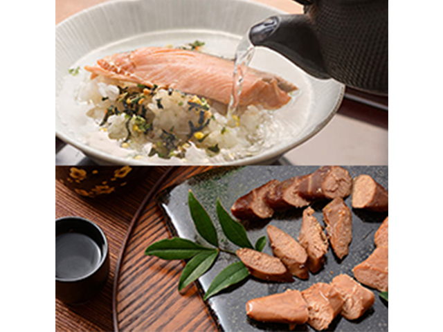 金華茶漬け(銀鮭)・おつまみスモークたらこ2種